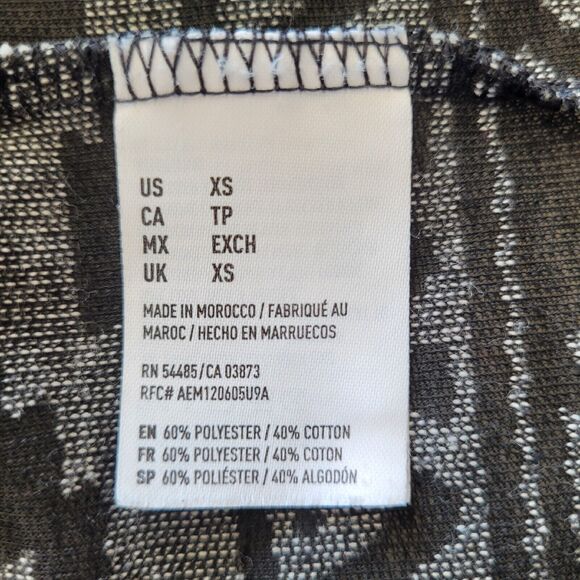 American Eagle Women's sz XS Tribal print Sweater Open Front Waterfall Cardigan - Picture 8 of 10